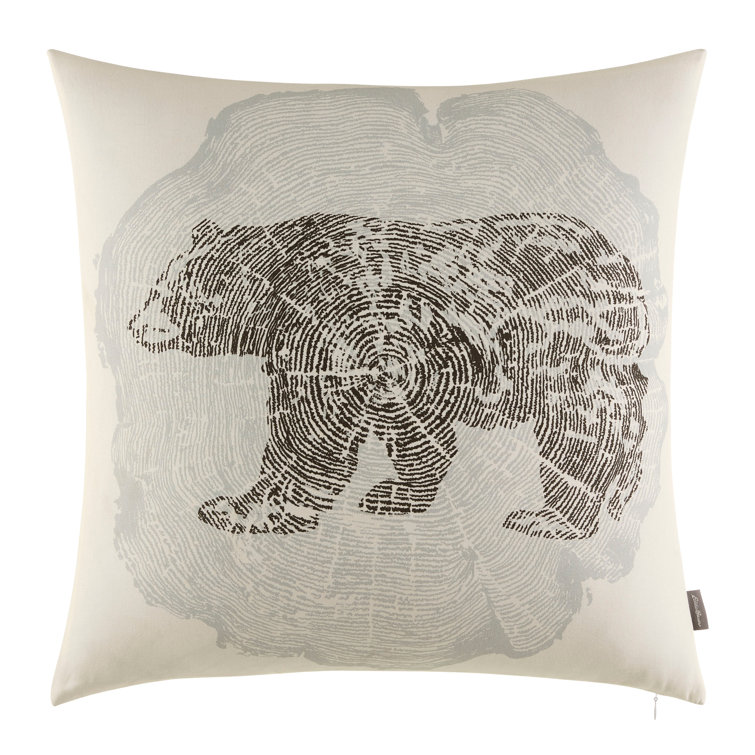 Eddie Bauer Crosscut Bear Cotton Throw Pillow & Reviews Wayfair